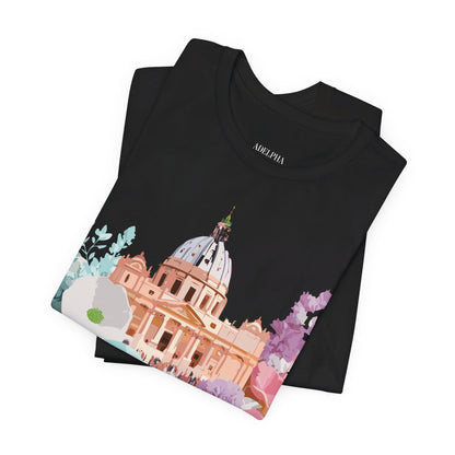 Natural Cotton Tee Shirt - Beautiful Places Collection - Rome Printify