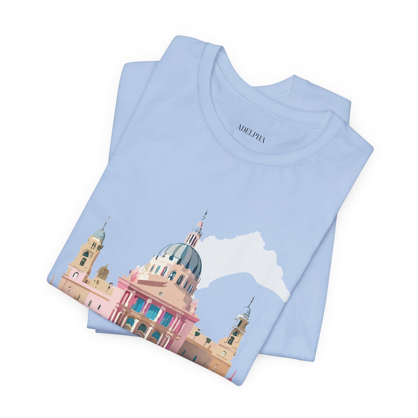 Natural Cotton Tee Shirt - Beautiful Places Collection - Madrid