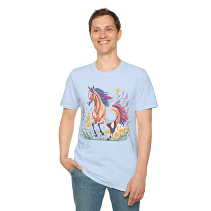 Horse Shirt Unisex Softstyle 64000 Cotton Tee Gildan 100 Percent Ring Spun