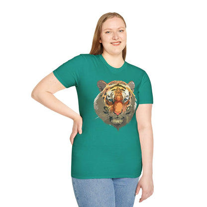 Unisex Tiger Shirt Gildan Softstyle 64000 Cotton Tee For Everyday Comfort