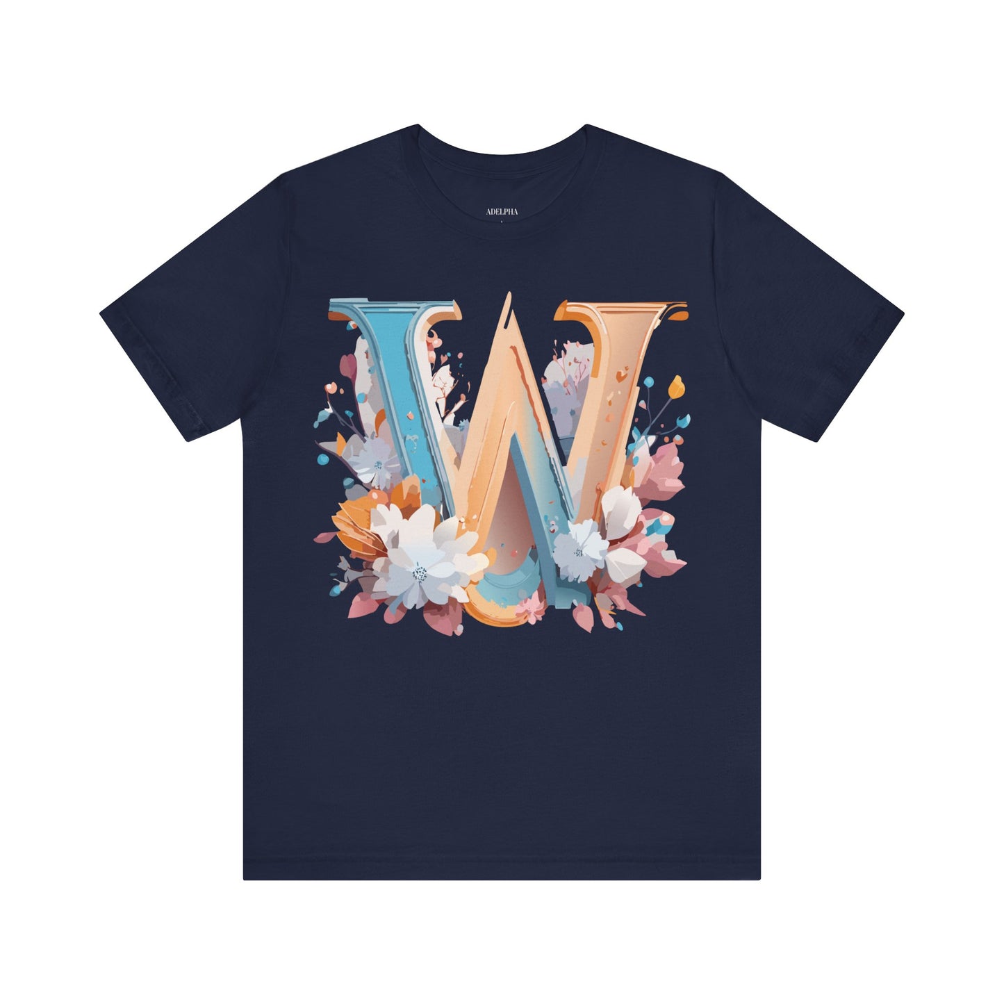 Natural Cotton Tee Shirt - Letters Collection - W