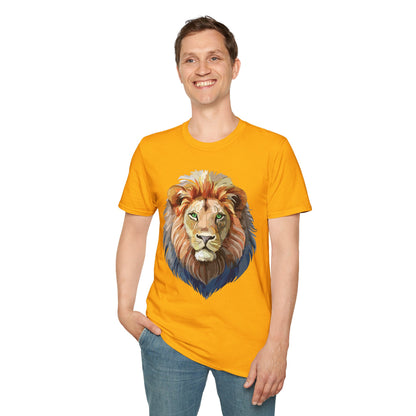 Lion Shirt Unisex Animal Tee Gildan Softstyle 64000 Cotton Comfort