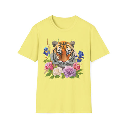 Unisex Tiger Shirt Softstyle Graphic Tee 100 Percent Cotton Apparel