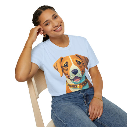 Dog Shirt Unisex Animal Tee Gildan Softstyle 64000 Cotton Tee