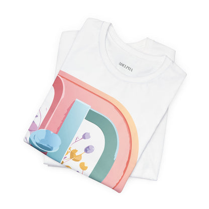 Natural Cotton Tee Shirt - Letters Collection - D Printify