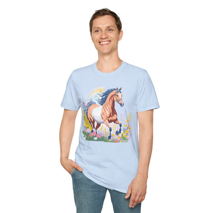 Horse Shirt Unisex Gildan Softstyle Tee 100 Ring Spun Cotton