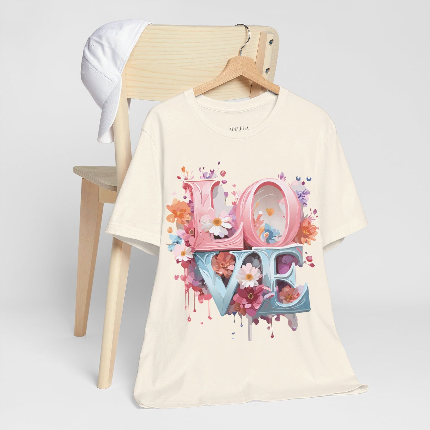 T-Shirt aus natürlicher Baumwolle – Love Story-Kollektion