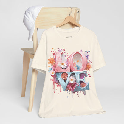 Natural Cotton Tee Shirt - Love story Collection Printify