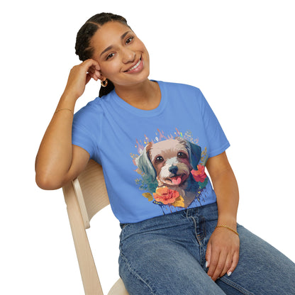 Dog Shirt Unisex Animal Tee Gildan Softstyle 64000 Short Sleeve Tee
