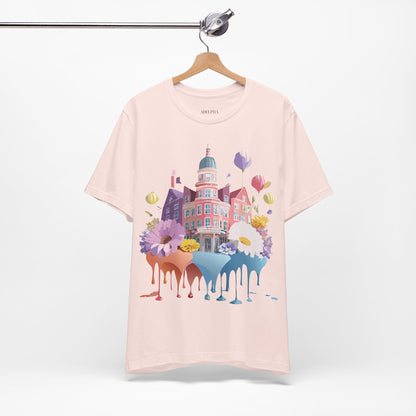 Natural Cotton Tee Shirt - Beautiful Places Collection - Amsterdam Printify