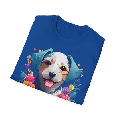 Dog Shirt Unisex Animal Short Sleeve Tee Gildan Softstyle 64000 Cotton Tee