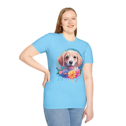 Unisex Dog Shirt Animal Tee Gildan Softstyle 64000 100 Percent Cotton