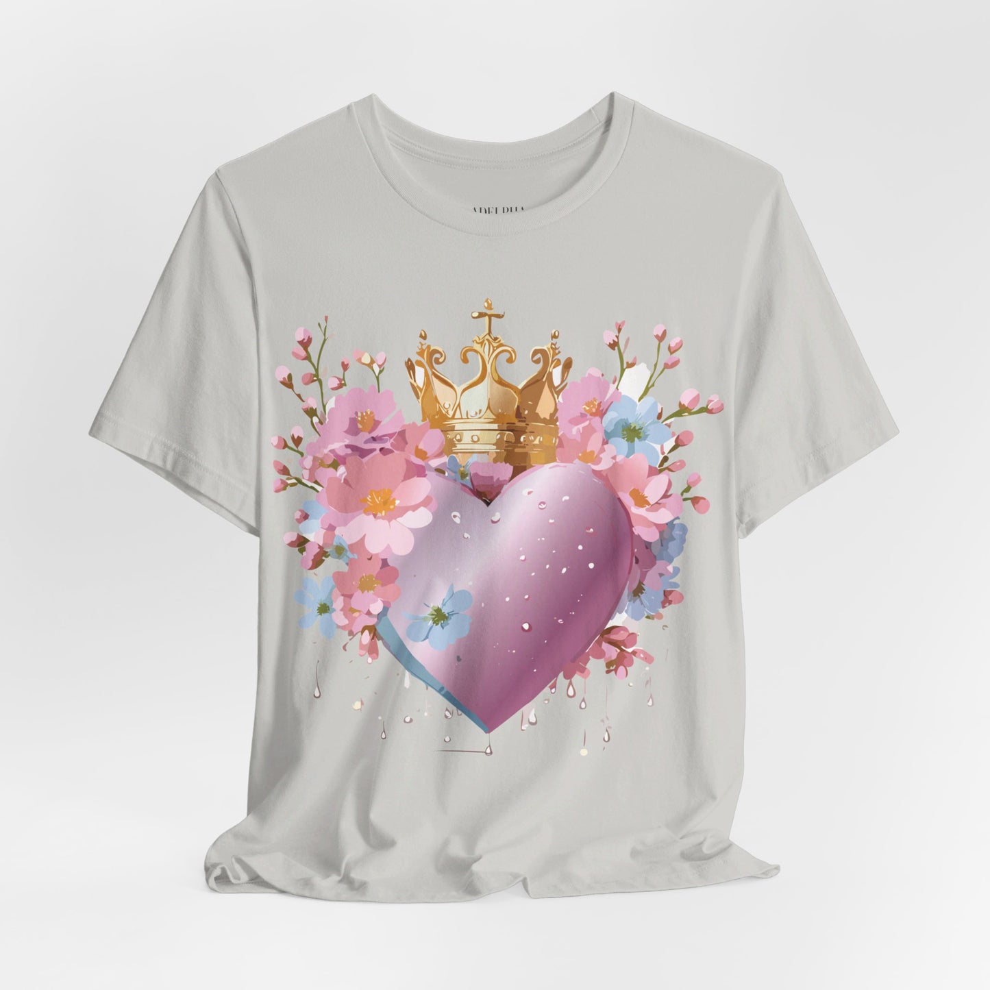 T-Shirt aus natürlicher Baumwolle – Love Story-Kollektion