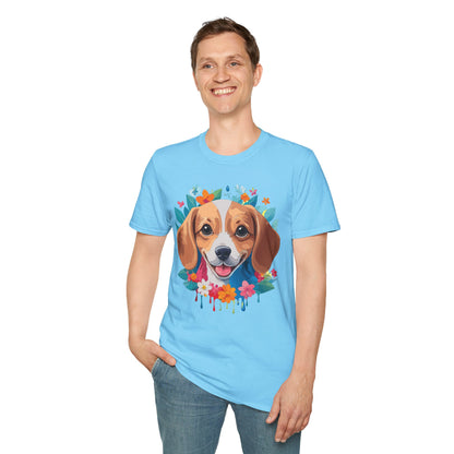 Unisex Dog Shirt Animal Tee Gildan Softstyle 64000 Cotton Tee