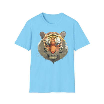 Unisex Tiger Shirt Gildan Softstyle 64000 Cotton Tee For Everyday Comfort