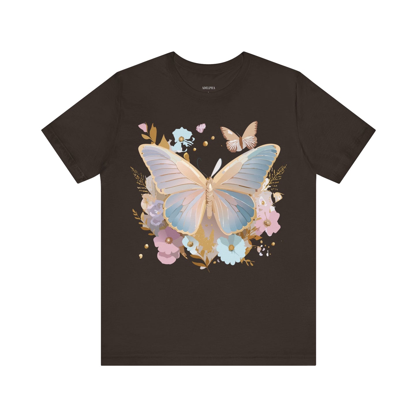 T-shirt en coton naturel avec papillon