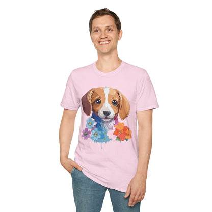 Unisex Dog Shirt Animal Graphic Tee Soft Cotton Gildan 64000