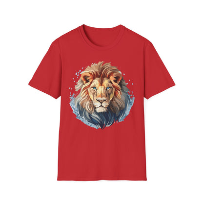 Unisex Lion Shirt Gildan Softstyle 64000 Tee 100 Percent Ring Spun Cotton