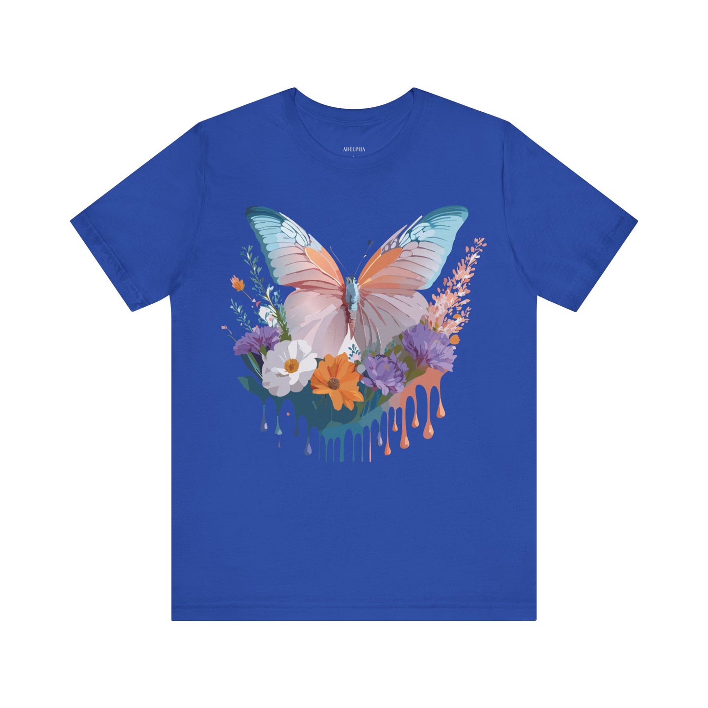 T-shirt en coton naturel avec papillon