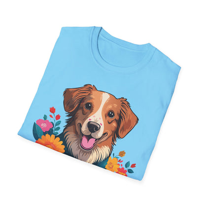 Dog Shirt Unisex Animal Tee Short Sleeve Gildan Softstyle 64000 Cotton Tee