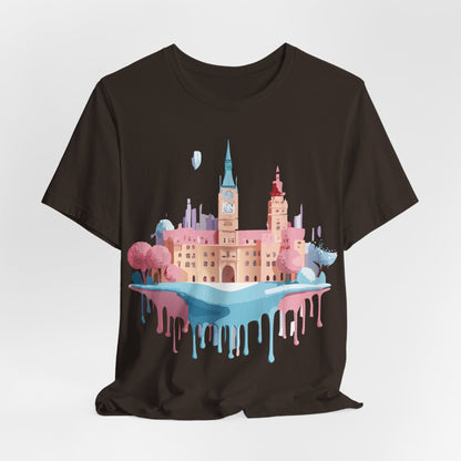 Natural Cotton Tee Shirt - Beautiful Places Collection - Prague Printify