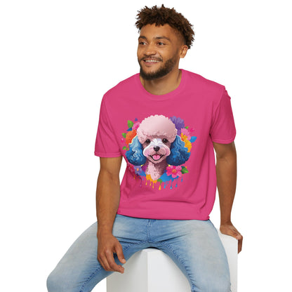 Unisex Dog Shirt Softstyle Tee 100 Percent Cotton Animal Print