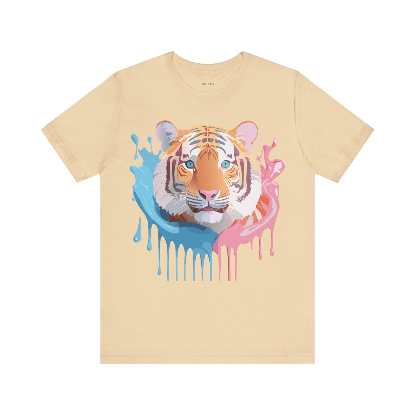 Natural Cotton Tee Shirt with Tiger