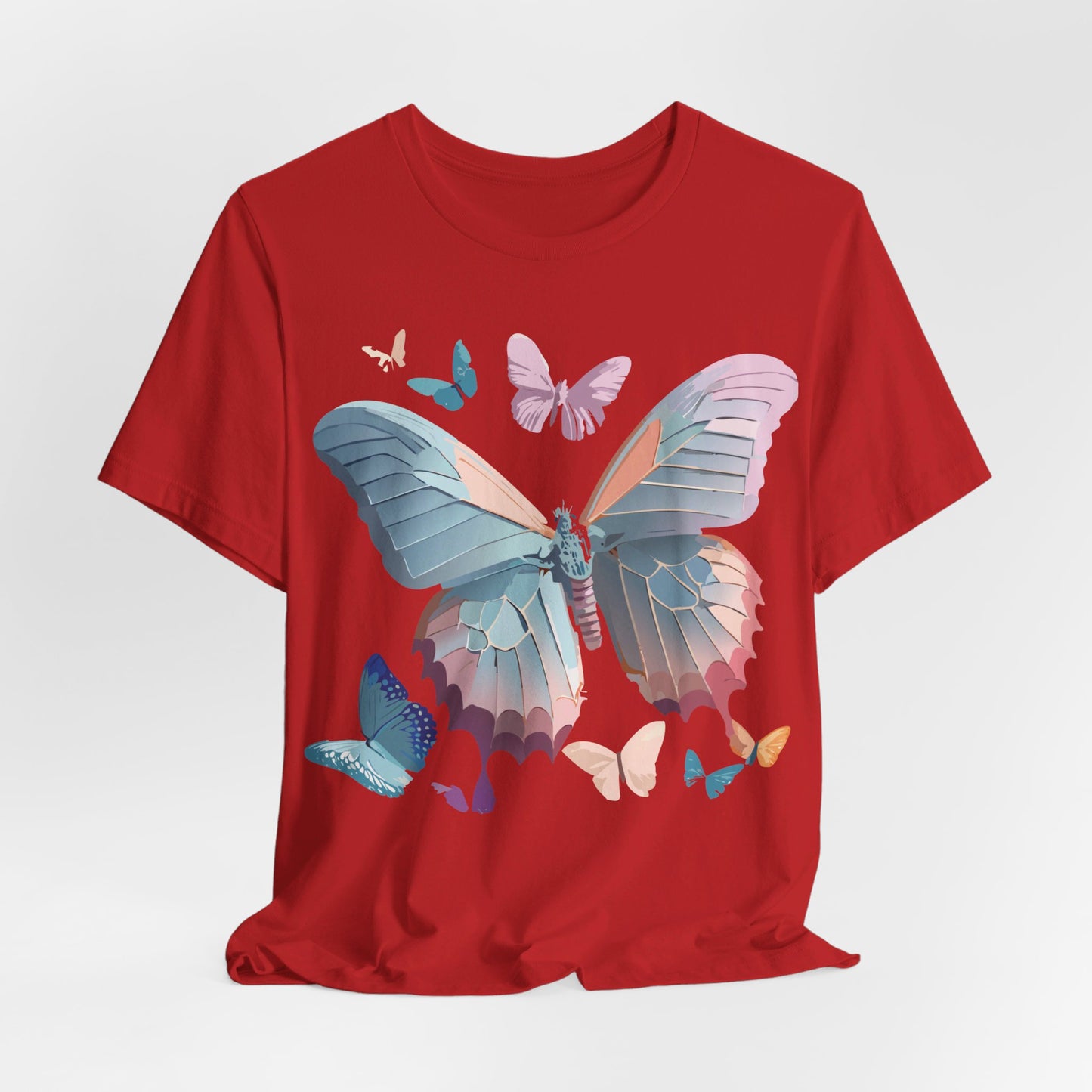 T-shirt en coton naturel avec papillon