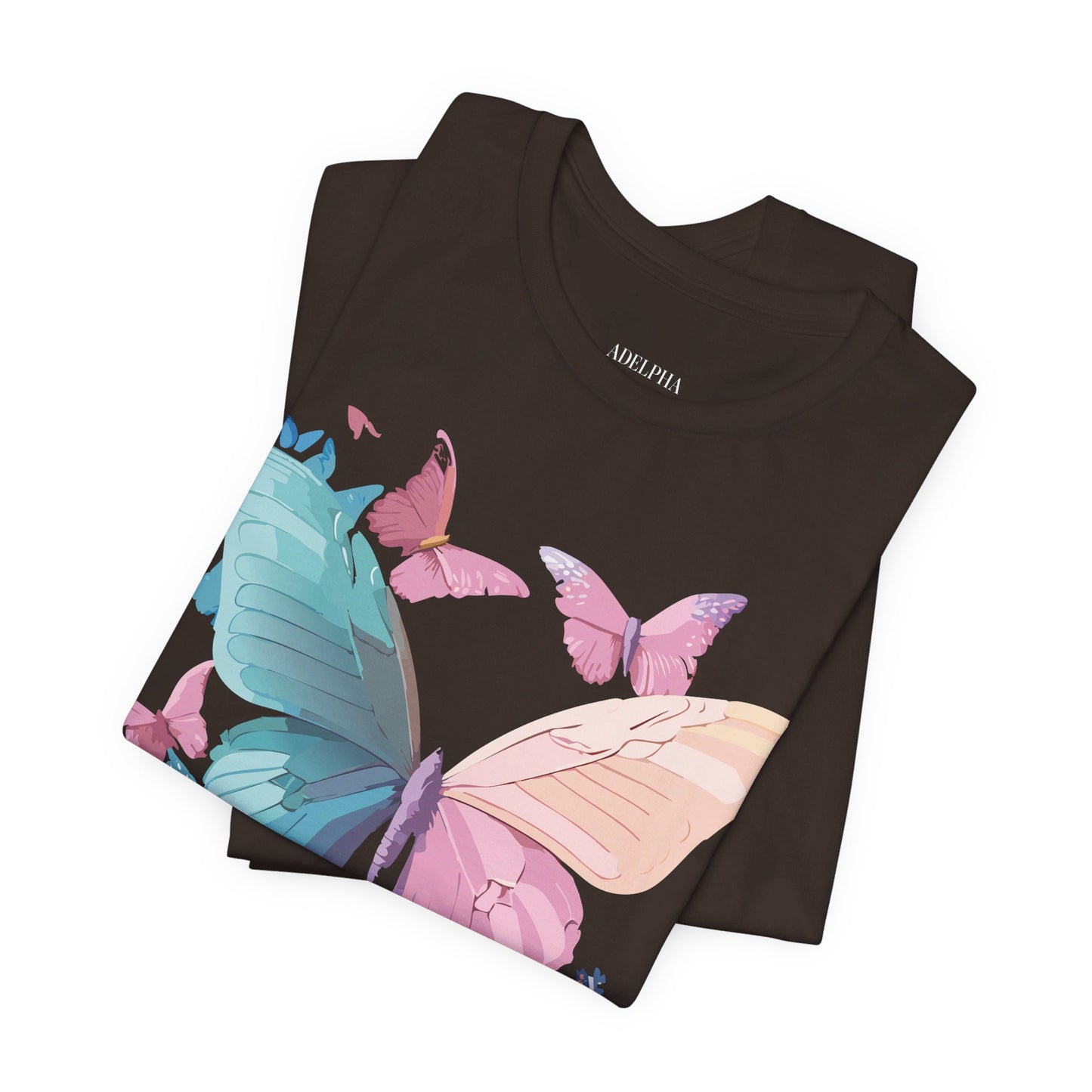 T-shirt en coton naturel avec papillon