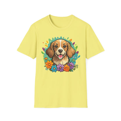 Dog Lover Unisex Animal Print T Shirt Cotton Tee Gildan Softstyle 64000