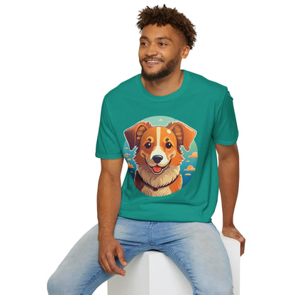 Dog Shirt Unisex Animal Tee One Hundred Percent Cotton Softstyle Gildan 64000