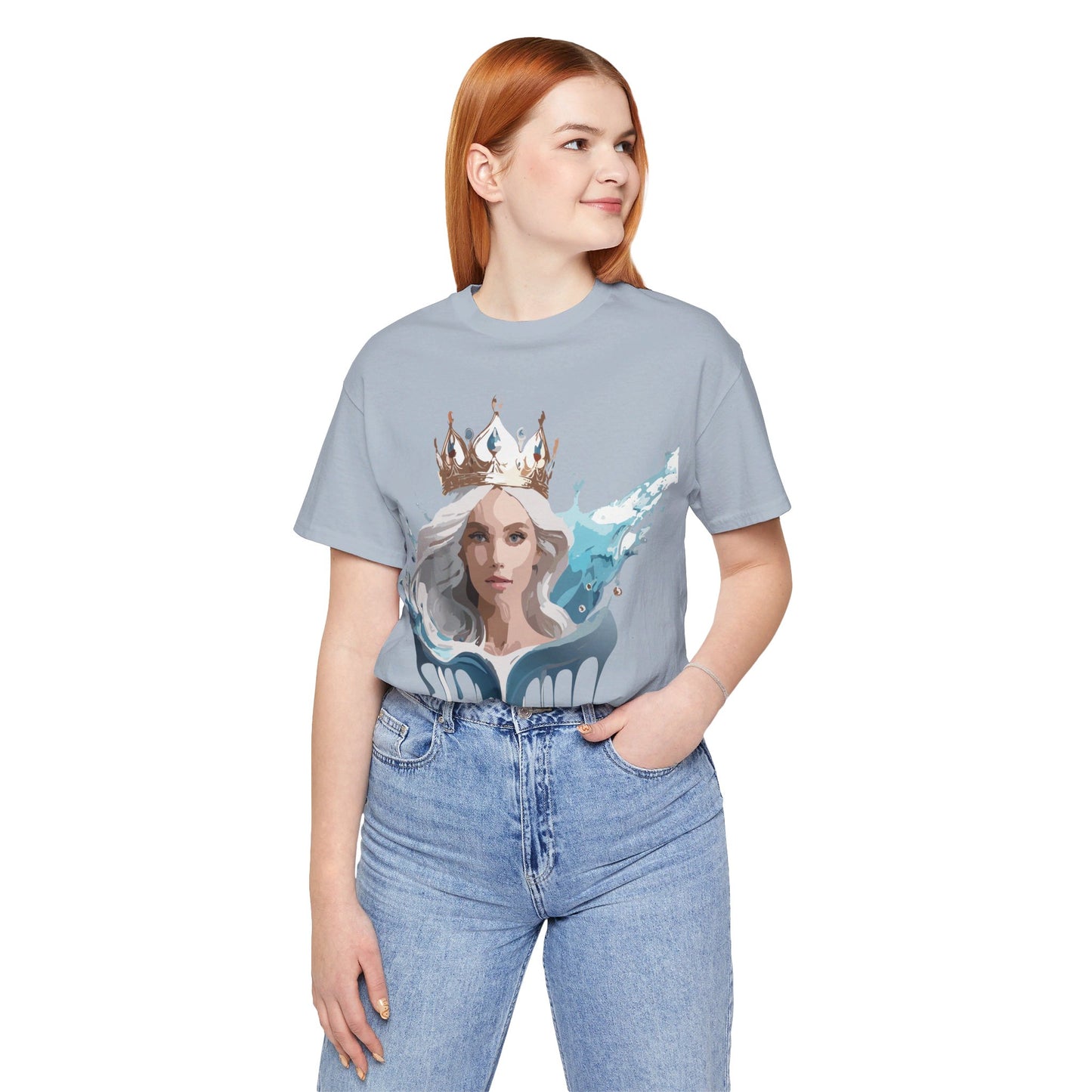 T-Shirt aus natürlicher Baumwolle – Queen Collection