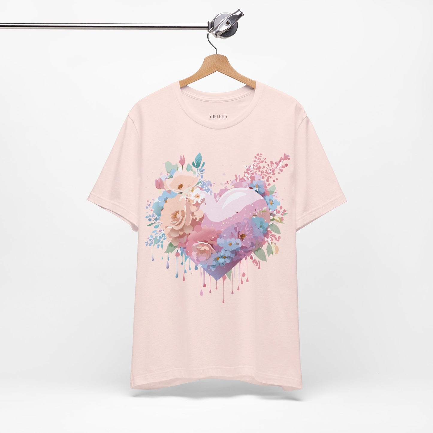 T-Shirt aus natürlicher Baumwolle – Love Story-Kollektion