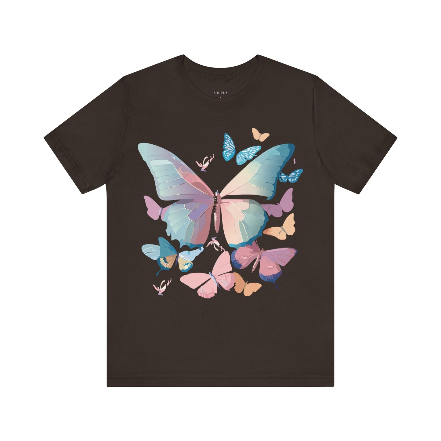 T-Shirt aus natürlicher Baumwolle mit Schmetterling