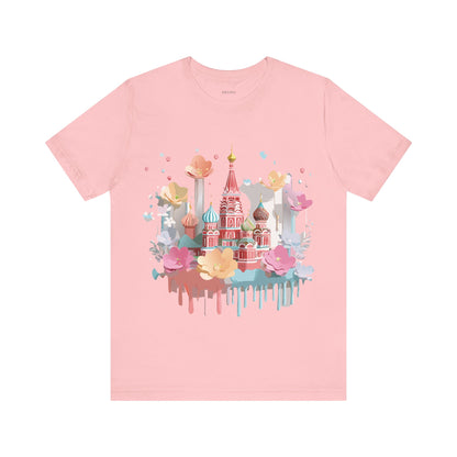 Natural Cotton Tee Shirt - Beautiful Places Collection - Moscow Printify