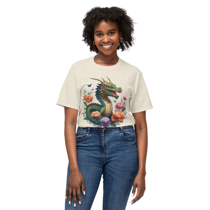 Dragon T Shirt With Art Print HD Cotton Unisex Tee Vintage Dragon Design