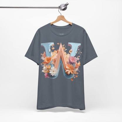 Natural Cotton Tee Shirt - Letters Collection - W Printify