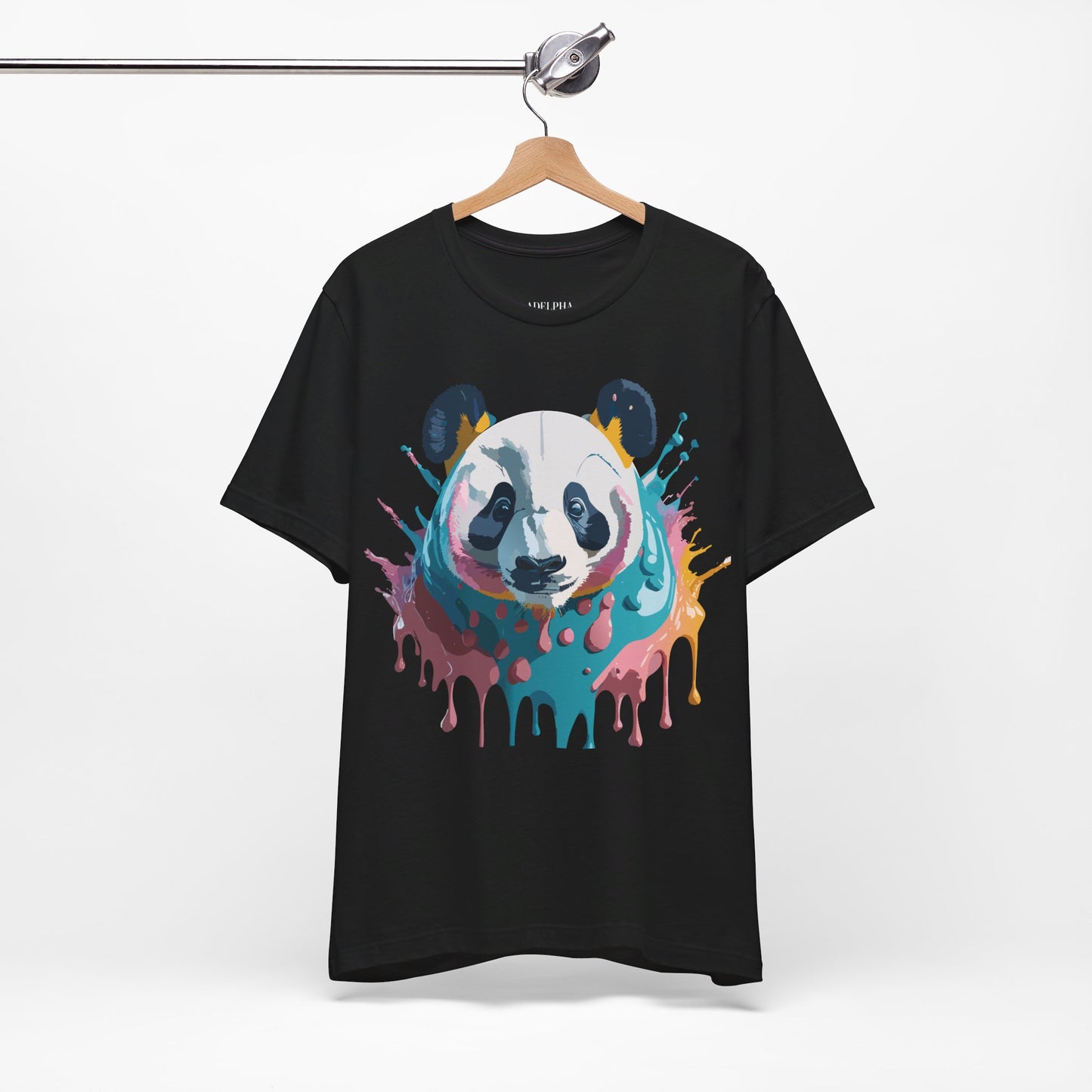 T-Shirt aus natürlicher Baumwolle mit Panda