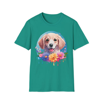 Unisex Dog Shirt Animal Tee Gildan Softstyle 64000 100 Percent Cotton