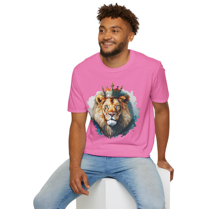 Lion Shirt Unisex Animal Tee Softstyle 64000 100 Percent Ring Spun Cotton