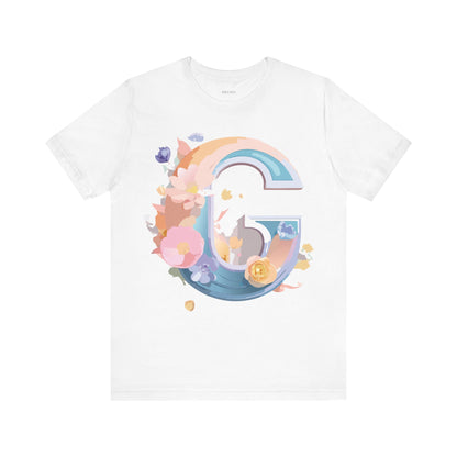 Natural Cotton Tee Shirt - Letters Collection - G Printify