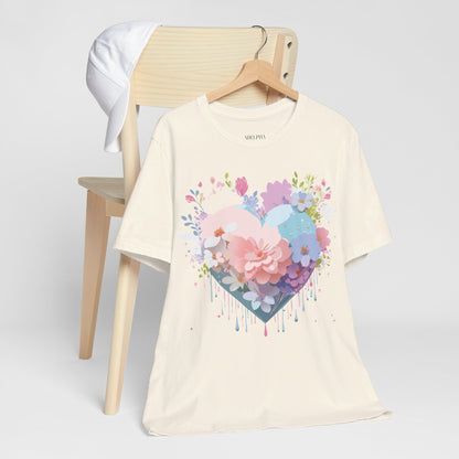 Natural Cotton Tee Shirt - Love story Collection Printify