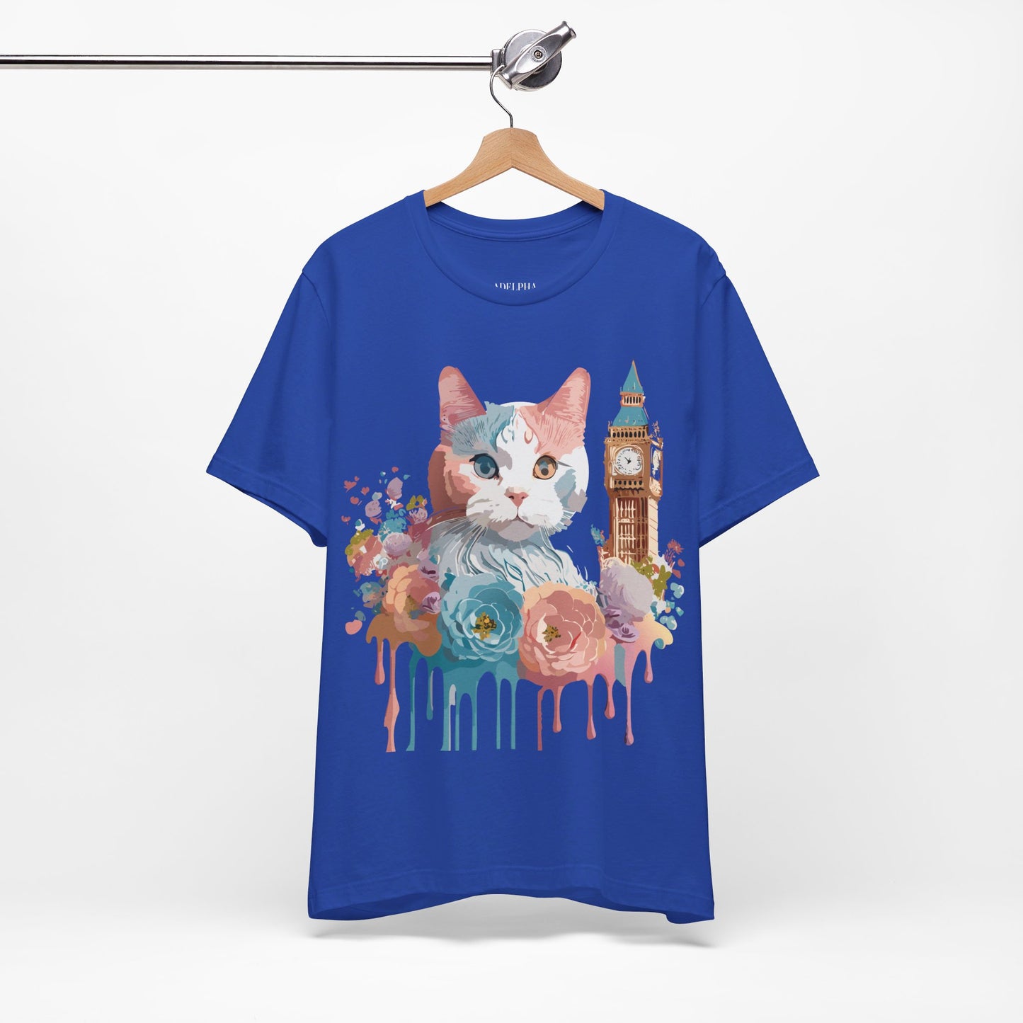 T-Shirt aus natürlicher Baumwolle mit Katze