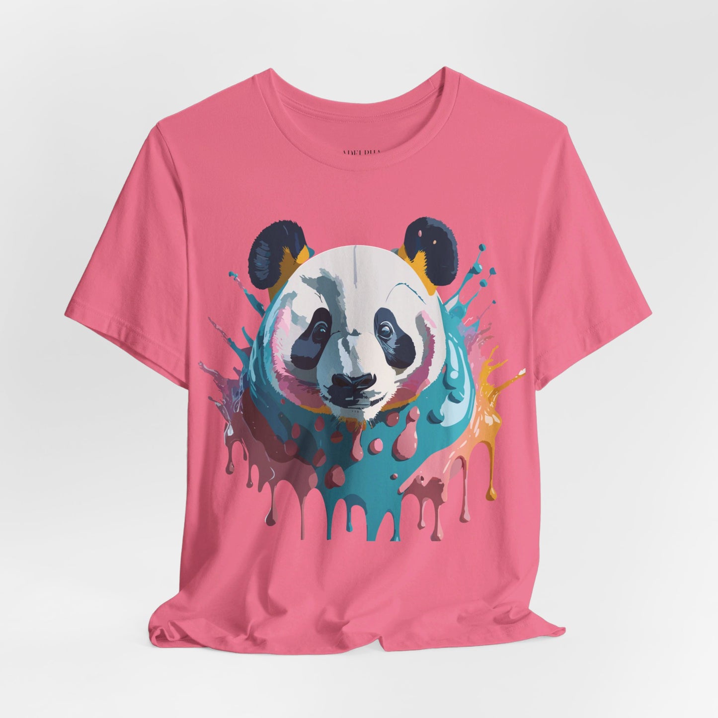 Natural Cotton Tee Shirt with Panda