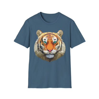 Tiger Shirt Unisex Animal Tee Gildan Softstyle 64000 Cotton Tee