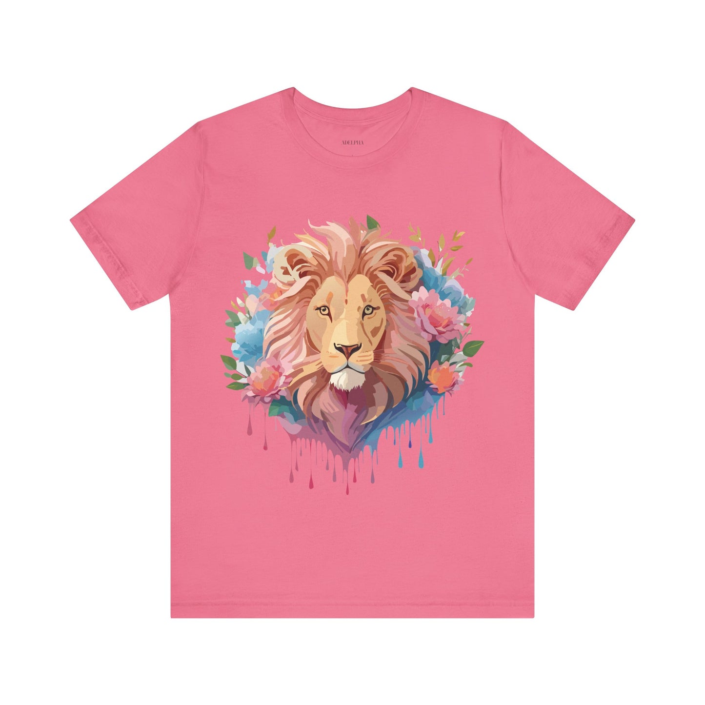 Natural Cotton Tee Shirt with Lion