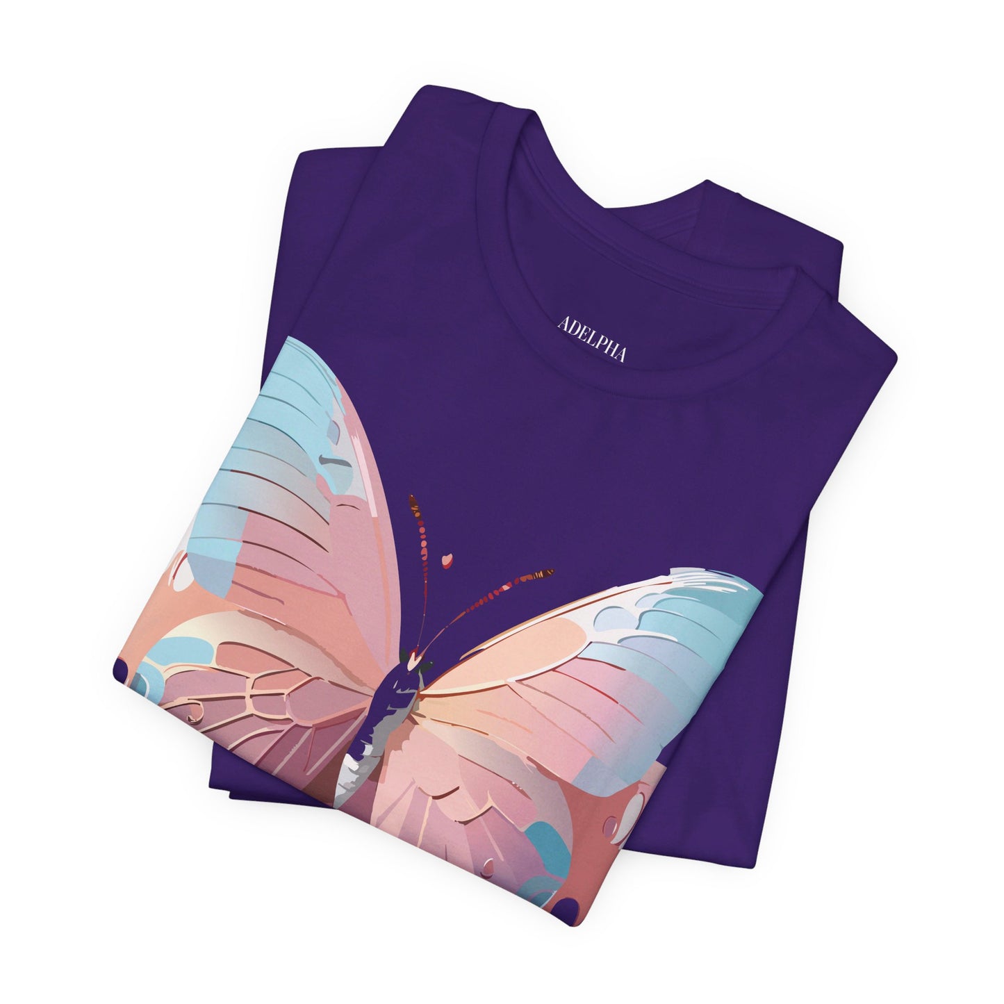 T-shirt en coton naturel avec papillon