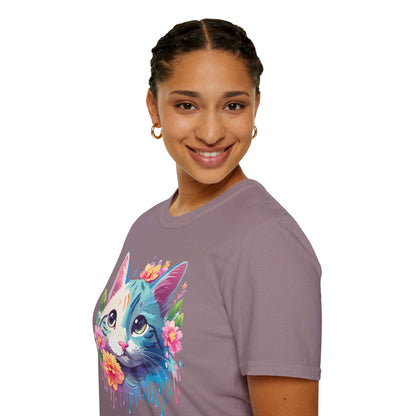 Cat Shirt Unisex Cat Lover Tee Premium Gildan Softstyle 64000 Lightweight