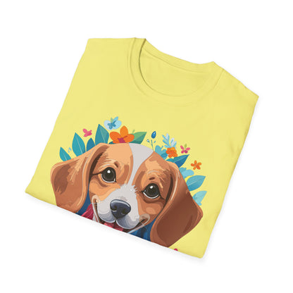 Unisex Dog Shirt Animal Tee Gildan Softstyle 64000 Cotton Tee