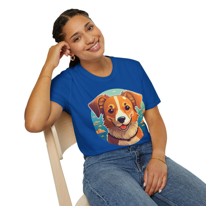 Dog Shirt Unisex Animal Tee One Hundred Percent Cotton Softstyle Gildan 64000